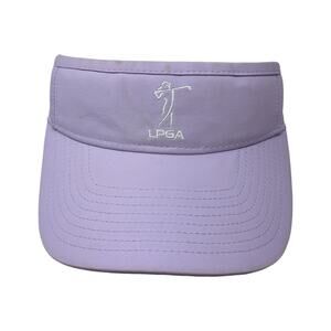 LPGA Strapback Sun Visor Cap Purple One Size Adjustable Lightweight